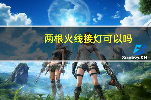 两根火线接灯可以吗