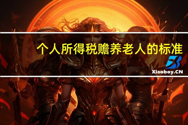 个人所得税赡养老人的标准