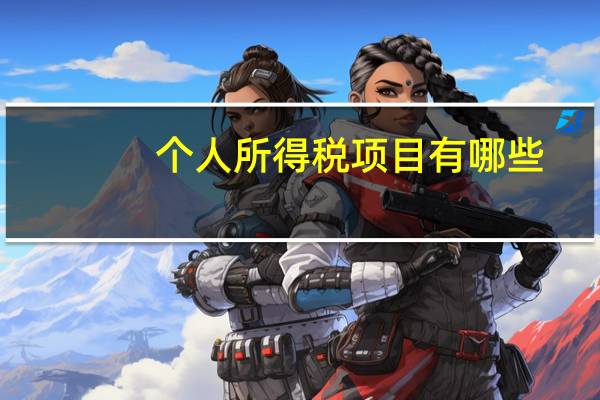个人所得税项目有哪些
