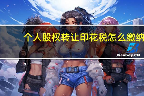 个人股权转让印花税怎么缴纳