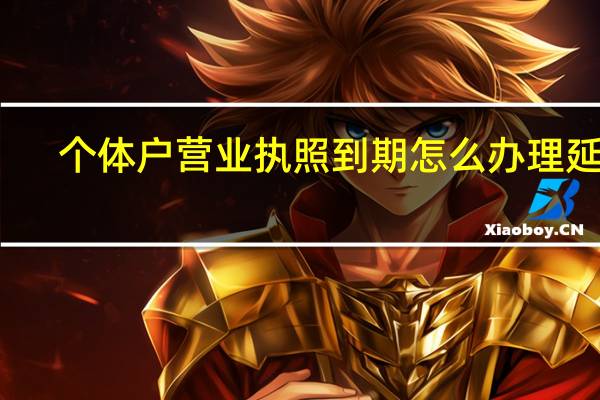 个体户营业执照到期怎么办理延期