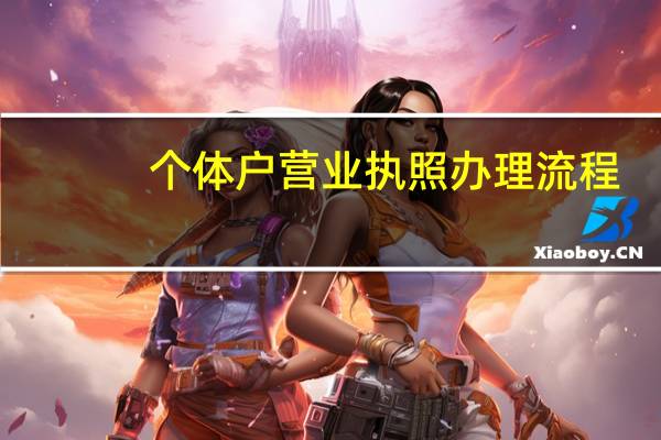个体户营业执照办理流程