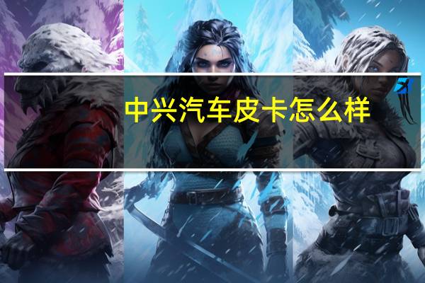 中兴汽车皮卡怎么样