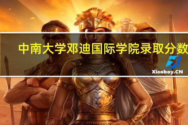 中南大学邓迪国际学院录取分数线