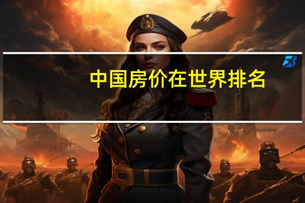 中国房价在世界排名