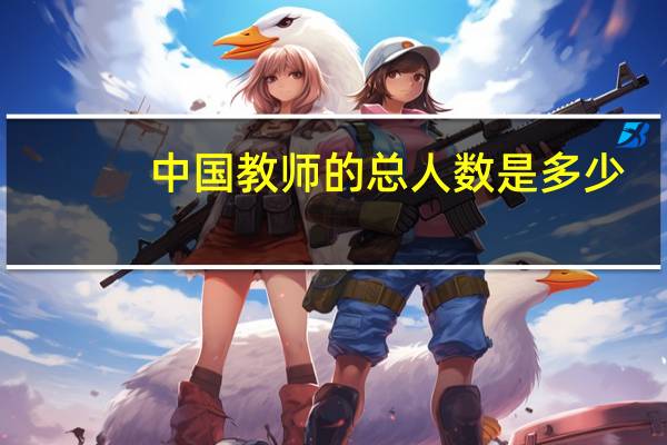 中国教师的总人数是多少