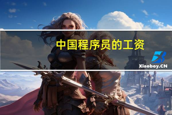 中国程序员的工资