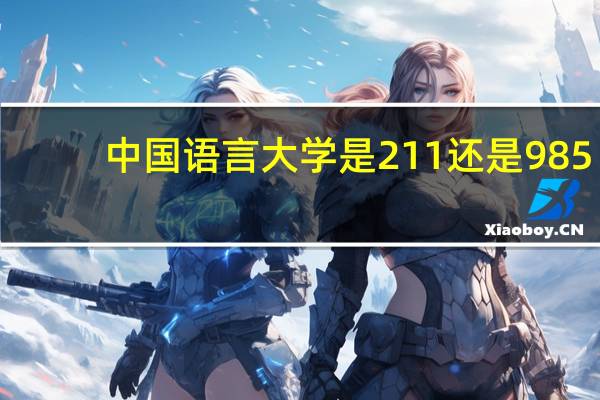 中国语言大学是211还是985