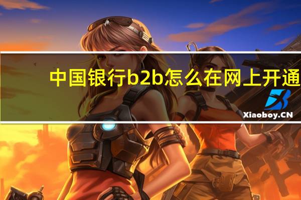 中国银行b2b怎么在网上开通