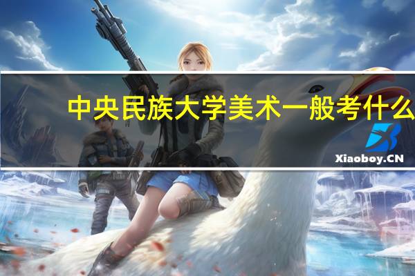 中央民族大学美术一般考什么