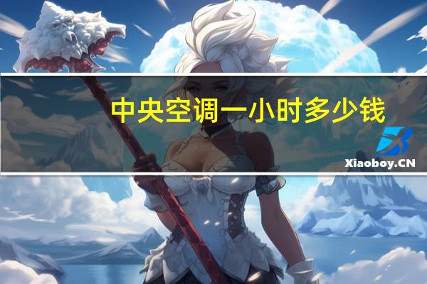 中央空调一小时多少钱