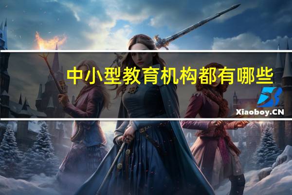 中小型教育机构都有哪些