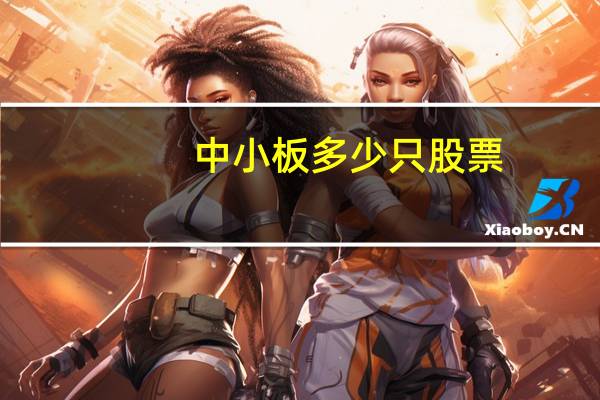 中小板多少只股票