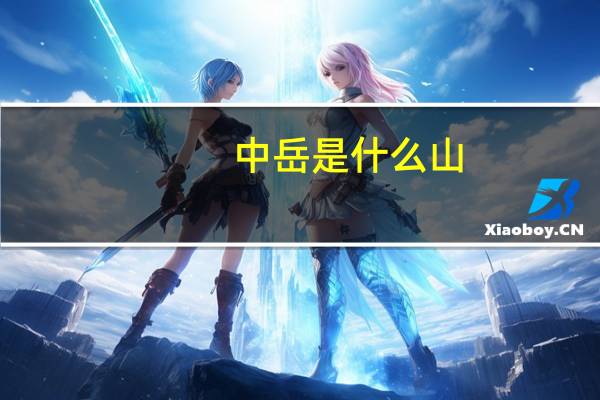 中岳是什么山