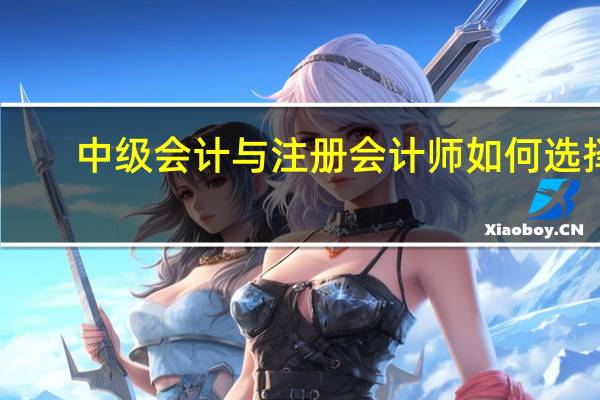 中级会计与注册会计师如何选择
