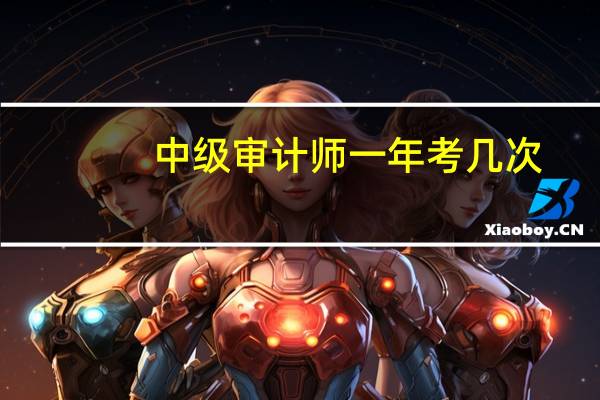 中级审计师一年考几次