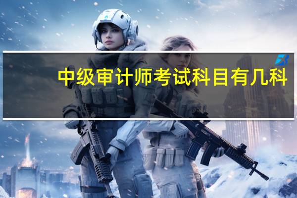 中级审计师考试科目有几科