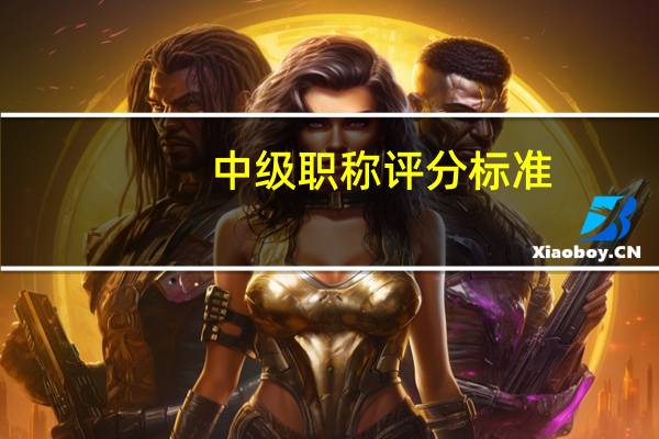 中级职称评分标准