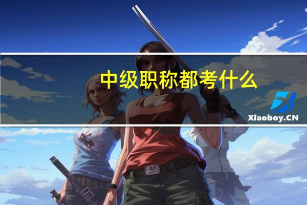 中级职称都考什么