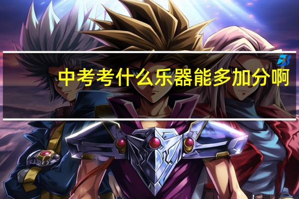 中考考什么乐器能多加分啊
