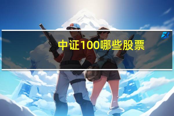 中证100哪些股票