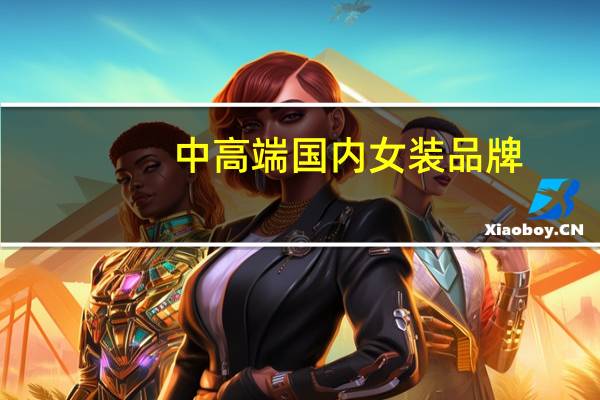 中高端国内女装品牌