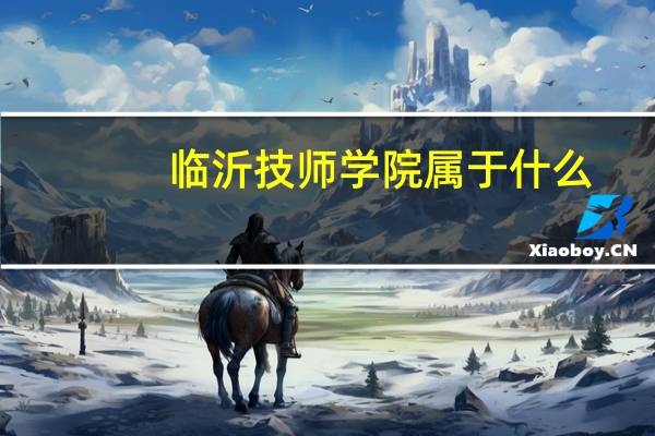 临沂技师学院属于什么