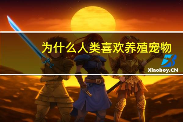 为什么人类喜欢养殖宠物