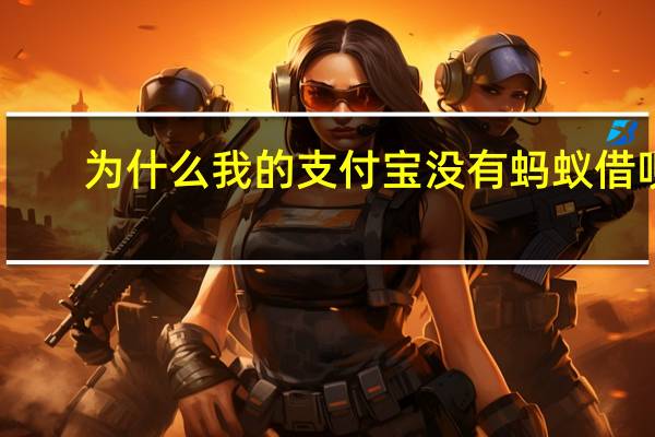 为什么我的支付宝没有蚂蚁借呗