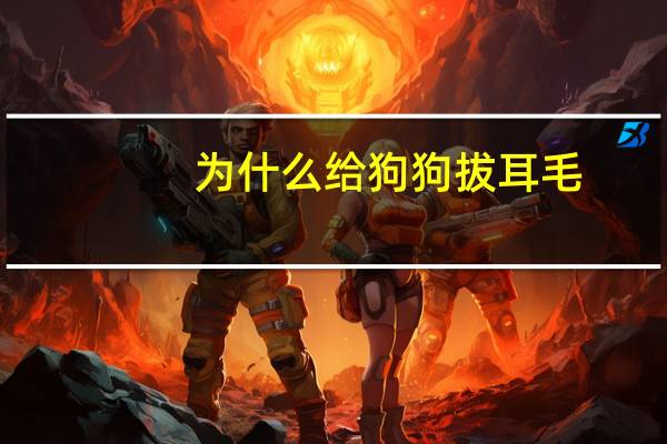 为什么给狗狗拔耳毛