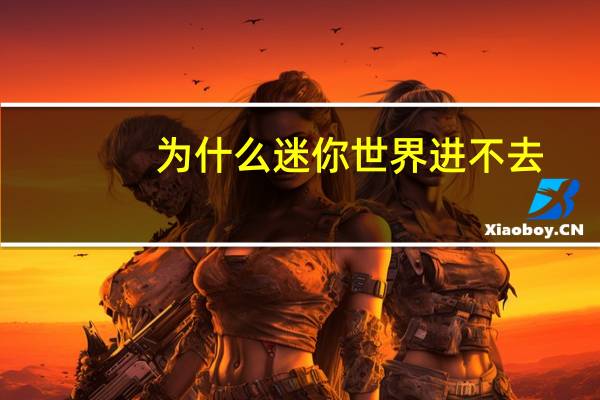 为什么迷你世界进不去