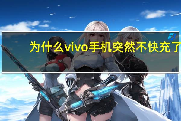 为什么vivo手机突然不快充了