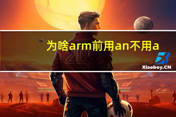为啥arm前用an不用a