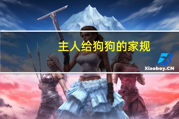 主人给狗狗的家规