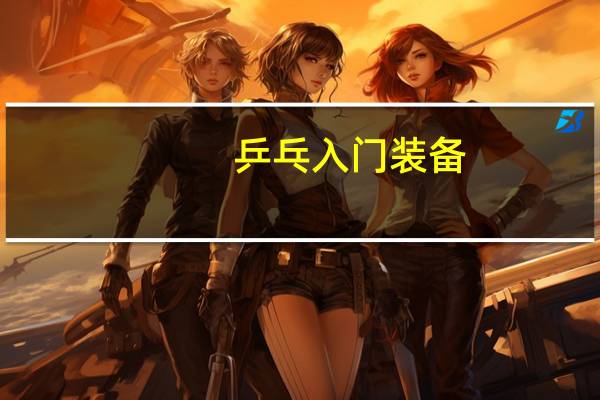 乒乓入门装备