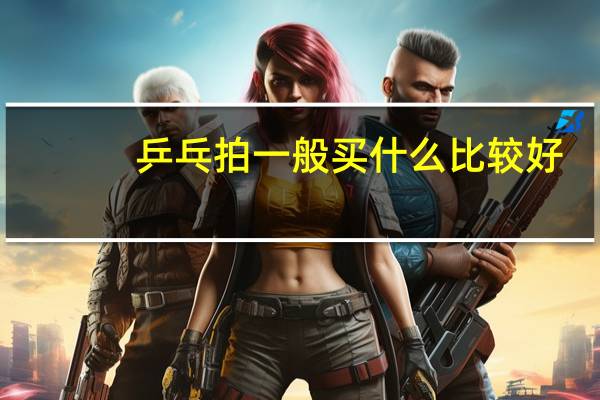 乒乓拍一般买什么比较好