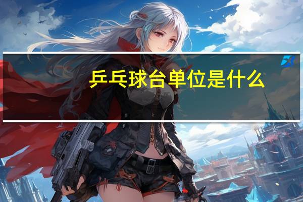 乒乓球台单位是什么