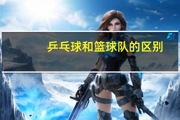 乒乓球和篮球队的区别