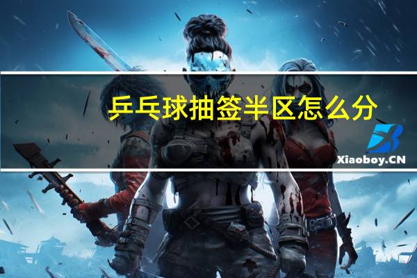 乒乓球抽签半区怎么分