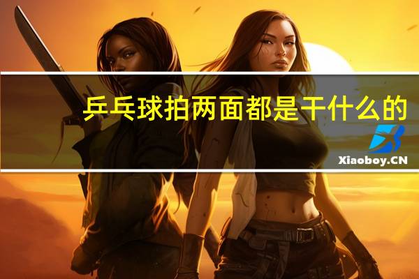 乒乓球拍两面都是干什么的