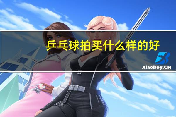乒乓球拍买什么样的好
