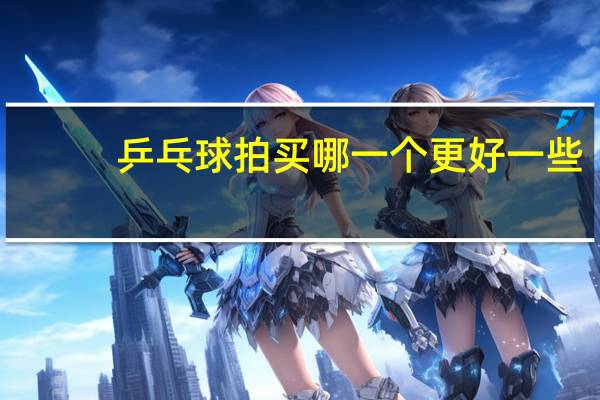 乒乓球拍买哪一个更好一些