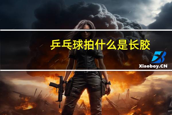 乒乓球拍什么是长胶