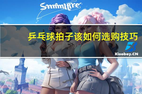 乒乓球拍子该如何选购技巧
