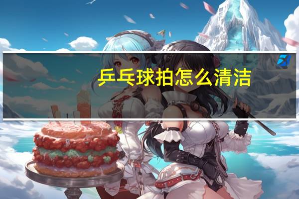 乒乓球拍怎么清洁