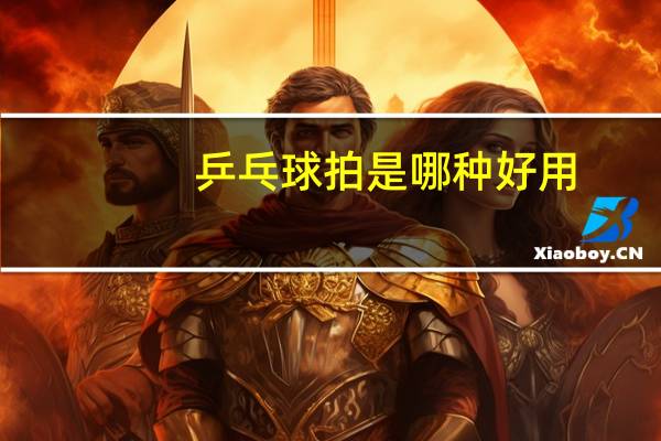 乒乓球拍是哪种好用