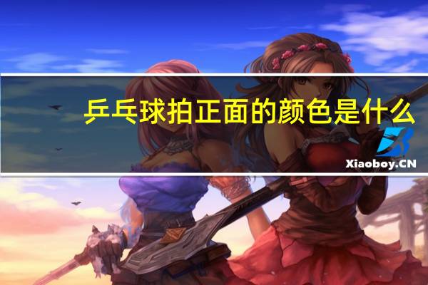乒乓球拍正面的颜色是什么