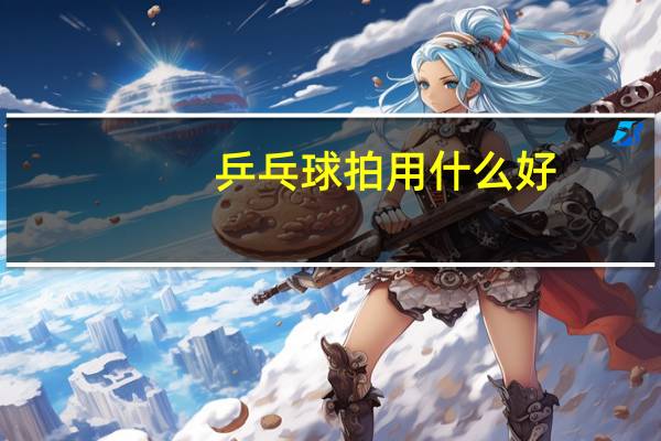 乒乓球拍用什么好
