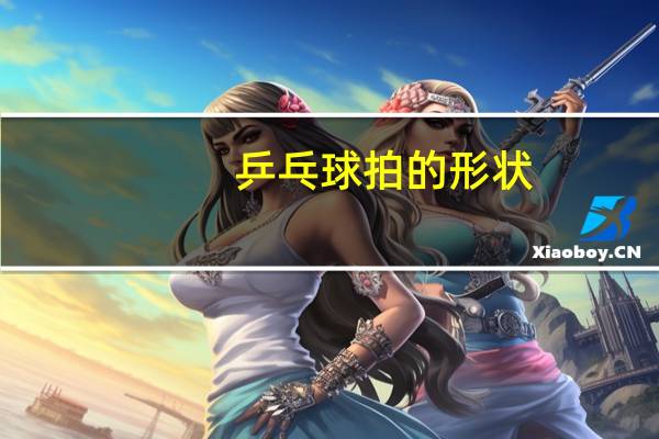 乒乓球拍的形状