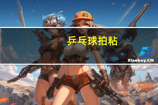 乒乓球拍粘